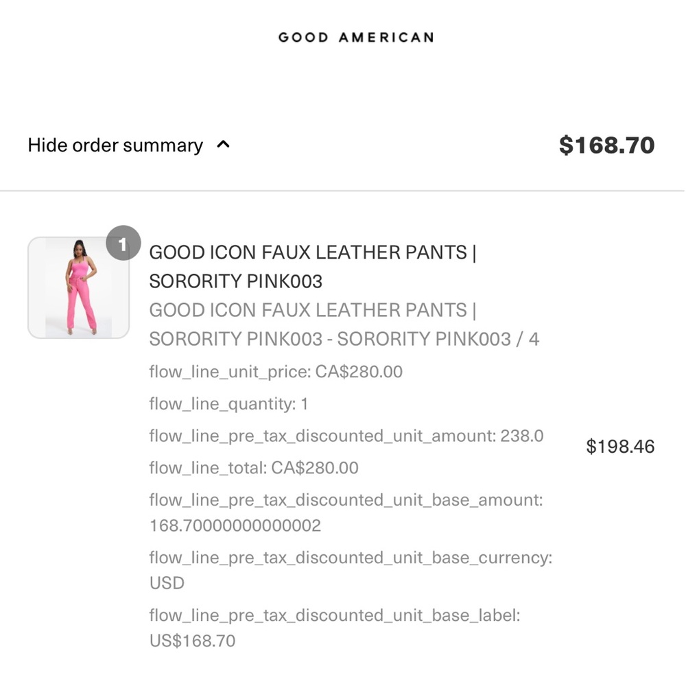 GOOD AMERICAN ICON FAUX LEATHER PANTS - Picture 8 of 8